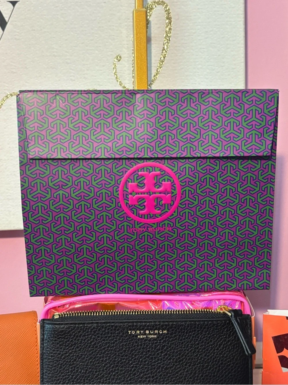 Tory Burch sunglasses and card wristlet bundle